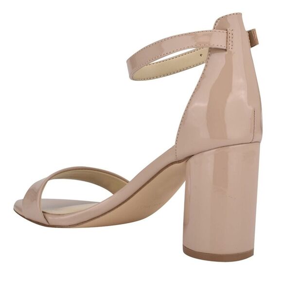 NINE WEST WOMEN SHOES SIZE 7.5 M  PRUCE ANKLE STRAP BLOCK HEEL SANDALS - Picture 4 of 15